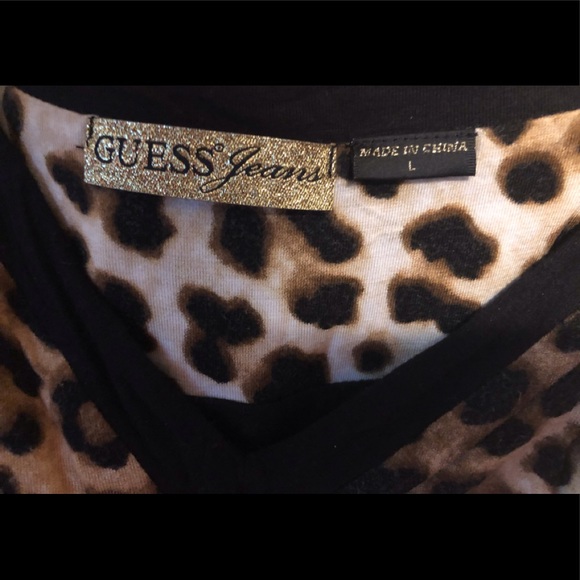 Guess Leopard Print Dress Size Large - Picture 4 of 6